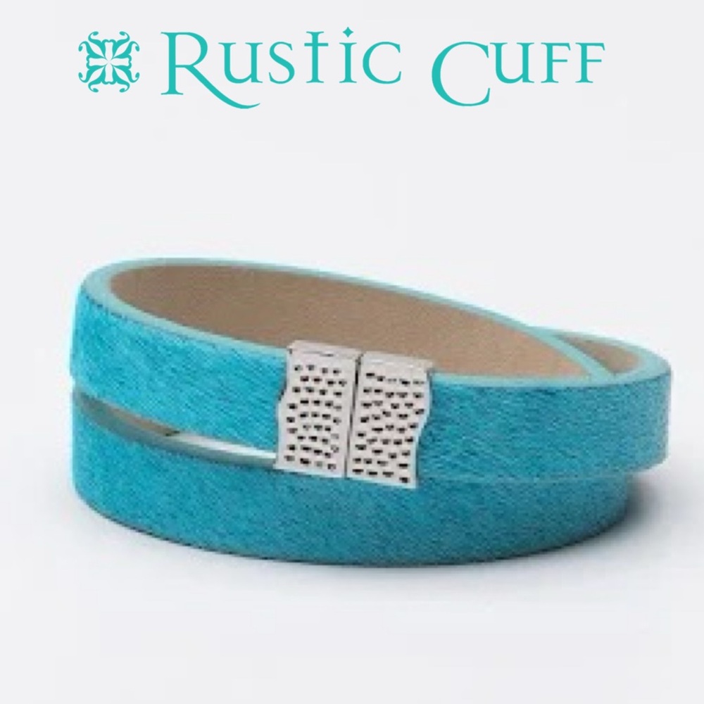 Rustic Cuff - The Haley - Calfskin Double Wrap Bracelet